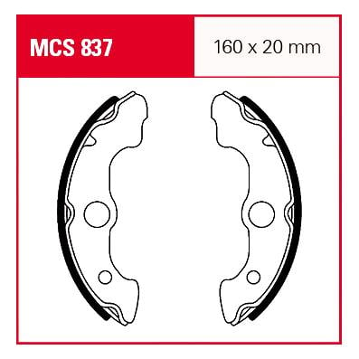 TRW Lucas Bremsbacken MCS837 160x20mm von TRW Lucas