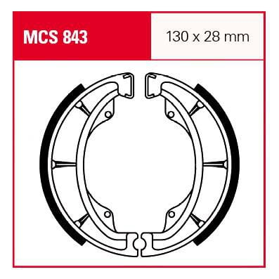 TRW Lucas Bremsbacken MCS843 130x28mm von TRW Lucas