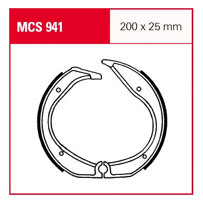 TRW Lucas Bremsbacken MCS941 200x25mm von TRW Lucas