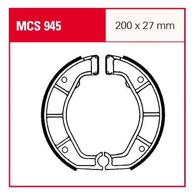 TRW Lucas Bremsbacken MCS945 200x27mm von TRW Lucas