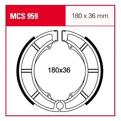 TRW Lucas Bremsbacken MCS959 180x36mm von TRW Lucas