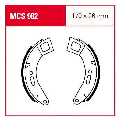 TRW Lucas Bremsbacken MCS982 170x26mm von TRW Lucas