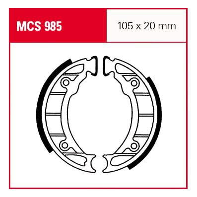 TRW Lucas Bremsbacken MCS985 105x20mm von TRW Lucas