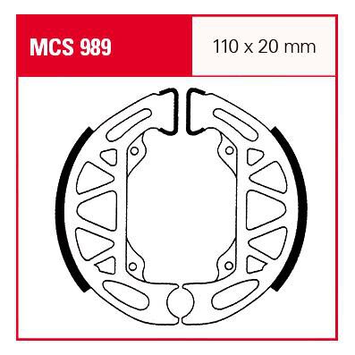 TRW Lucas Bremsbacken MCS989 110x20mm von TRW Lucas