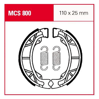 TRW Lucas Bremsbacken iF MCS800 110x25mm von TRW Lucas