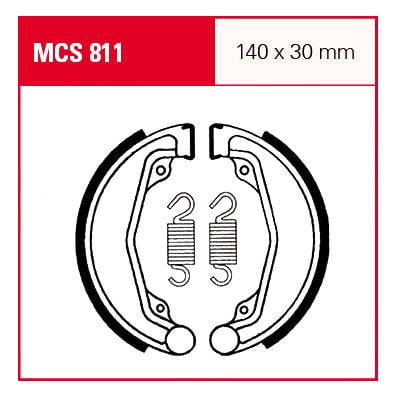 TRW Lucas Bremsbacken iF MCS811 140x30mm von TRW Lucas