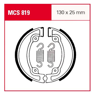 TRW Lucas Bremsbacken iF MCS819 130x25mm von TRW Lucas