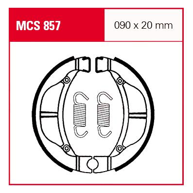 TRW Lucas Bremsbacken iF MCS857 90x20mm von TRW Lucas