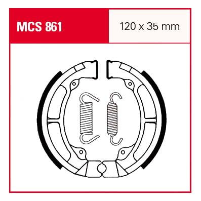 TRW Lucas Bremsbacken iF MCS861 120x35mm von TRW Lucas