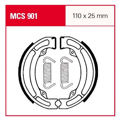 TRW Lucas Bremsbacken iF MCS901 110x25mm von TRW Lucas