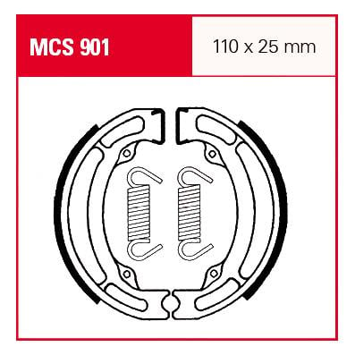 TRW Lucas Bremsbacken iF MCS901 110x25mm von TRW Lucas