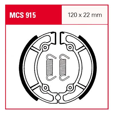 TRW Lucas Bremsbacken iF MCS915 120x22mm von TRW Lucas