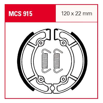 TRW Lucas Bremsbacken iF MCS915 120x22mm von TRW Lucas