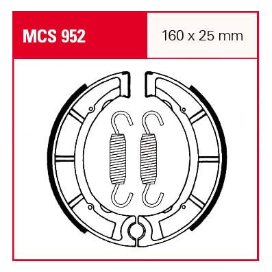 TRW Lucas Bremsbacken iF MCS952 160x25mm von TRW Lucas