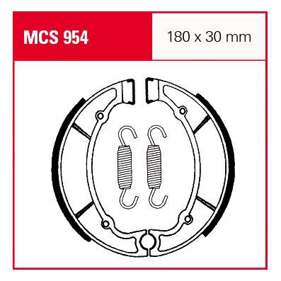 TRW Lucas Bremsbacken iF MCS954 180x30mm von TRW Lucas