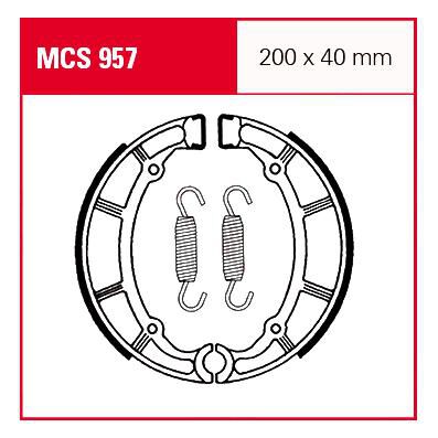 TRW Lucas Bremsbacken iF MCS957 200x40mm von TRW Lucas