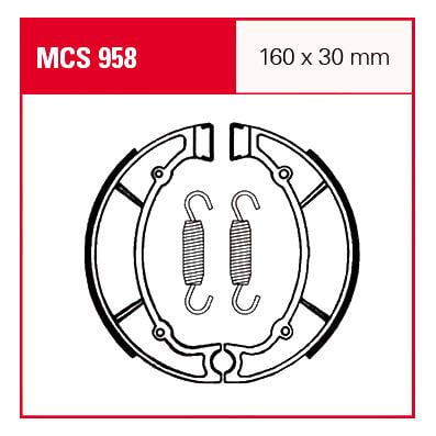 TRW Lucas Bremsbacken iF MCS958 160x30mm von TRW Lucas