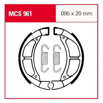 TRW Lucas Bremsbacken iF MCS961 95x20mm von TRW Lucas