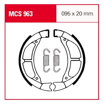 TRW Lucas Bremsbacken iF MCS963 95x20mm von TRW Lucas