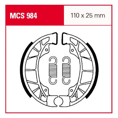 TRW Lucas Bremsbacken iF MCS984 110x25mm von TRW Lucas