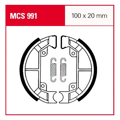 TRW Lucas Bremsbacken iF MCS991 100x20mm von TRW Lucas