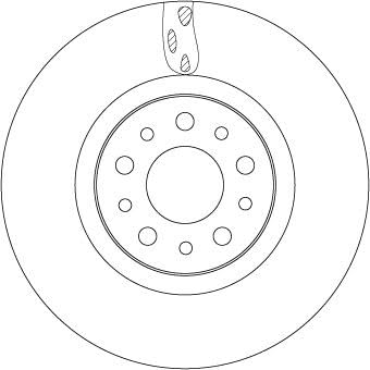 2x TRW Bremsscheibe DF6933 vorne für FIAT TIPO Kombi (356_) von TRW