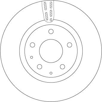 2x TRW Bremsscheibe Ø295mm Höhe: 46.5mm Dicke: 25mm Lochkreis-Ø: 114.3mm DF6575 von TRW