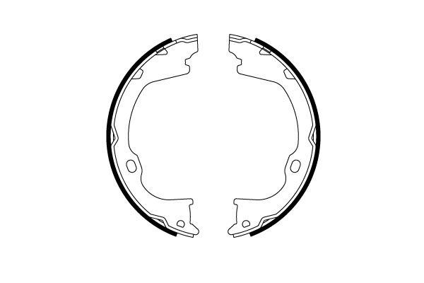 Bremsbackensatz, Feststellbremse Hinterachse TRW GS8819 von TRW