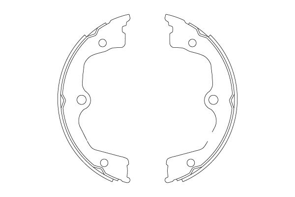 Bremsbackensatz, Feststellbremse Hinterachse TRW GS8821 von TRW