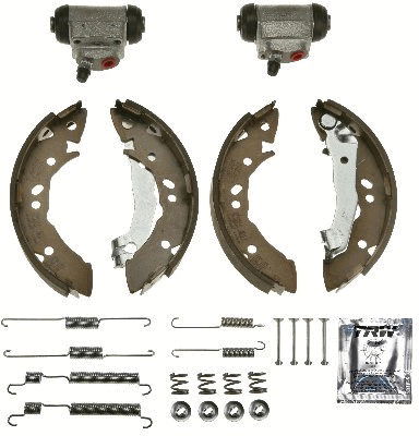 Bremsbackensatz Hinterachse TRW BK2607 von TRW