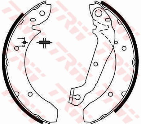 Bremsbackensatz Hinterachse TRW GS6166 von TRW