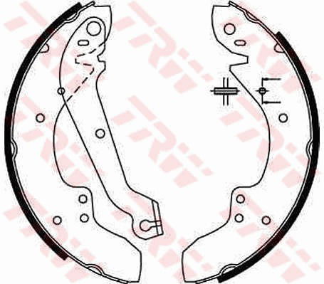 Bremsbackensatz Hinterachse TRW GS6167 von TRW