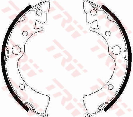 Bremsbackensatz Hinterachse TRW GS6210 von TRW