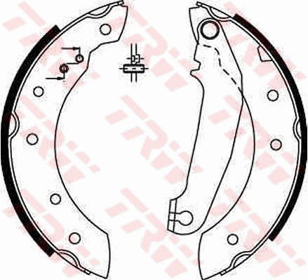 Bremsbackensatz Hinterachse TRW GS6233 von TRW