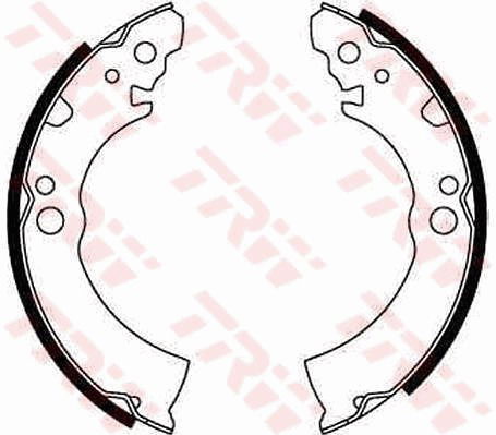 Bremsbackensatz Hinterachse TRW GS8157 von TRW