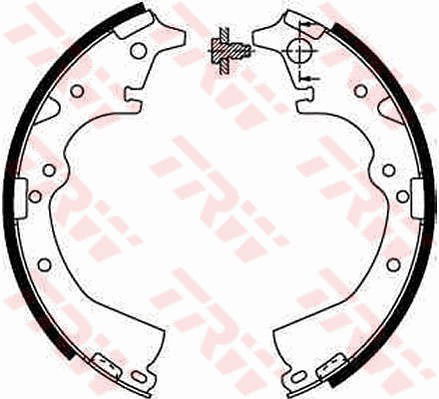 Bremsbackensatz Hinterachse TRW GS8184 von TRW