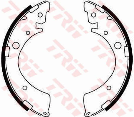 Bremsbackensatz Hinterachse TRW GS8245 von TRW