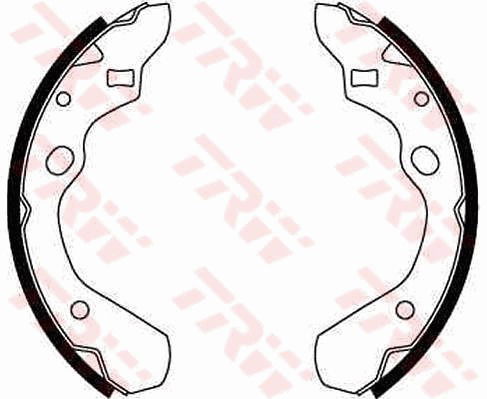 Bremsbackensatz Hinterachse TRW GS8290 von TRW