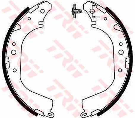 Bremsbackensatz Hinterachse TRW GS8502 von TRW