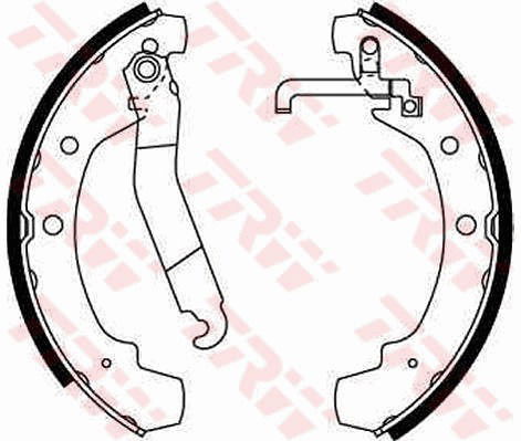 Bremsbackensatz Hinterachse TRW GS8511 von TRW