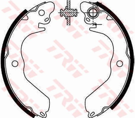 Bremsbackensatz Hinterachse TRW GS8553 von TRW