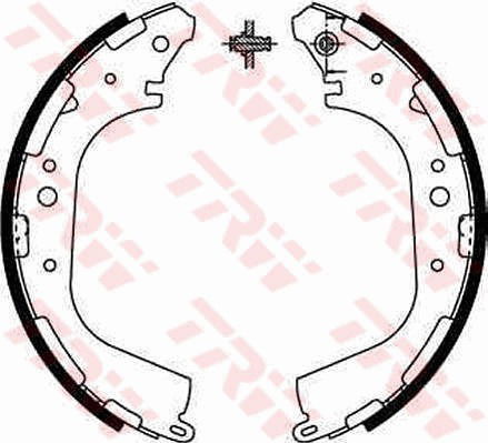 Bremsbackensatz Hinterachse TRW GS8590 von TRW