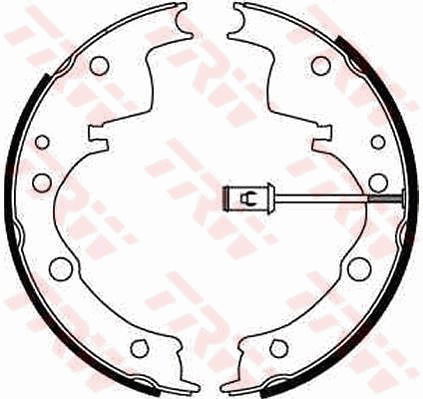 Bremsbackensatz Hinterachse TRW GS8598 von TRW