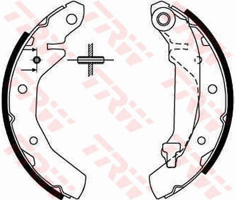 Bremsbackensatz Hinterachse TRW GS8646 von TRW