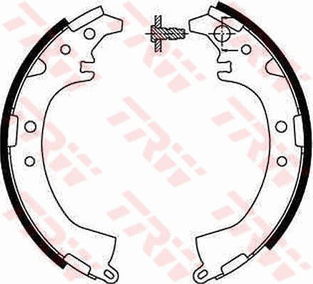 Bremsbackensatz Hinterachse TRW GS8672 von TRW