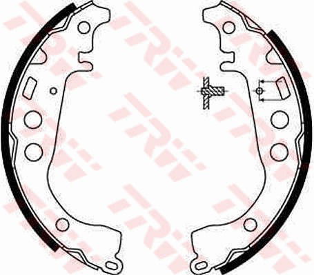 Bremsbackensatz Hinterachse TRW GS8673 von TRW