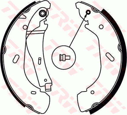 Bremsbackensatz Hinterachse TRW GS8690 von TRW