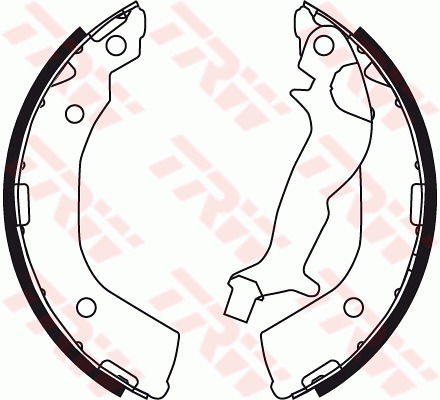 Bremsbackensatz Hinterachse TRW GS8737 von TRW