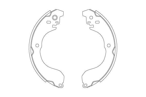 Bremsbackensatz Hinterachse TRW GS8813 von TRW