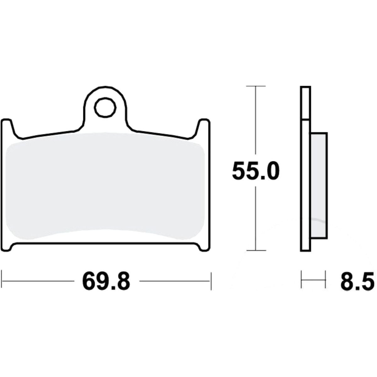 Bremsbeläge bremsklotz sinter srt trw mcb595srt von TRW